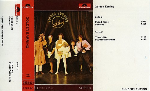 Golden Earring Contraband cassette inlay 1976 Germany